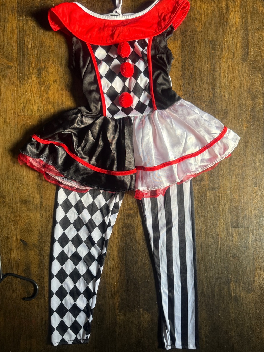 Girls clown Halloween costume